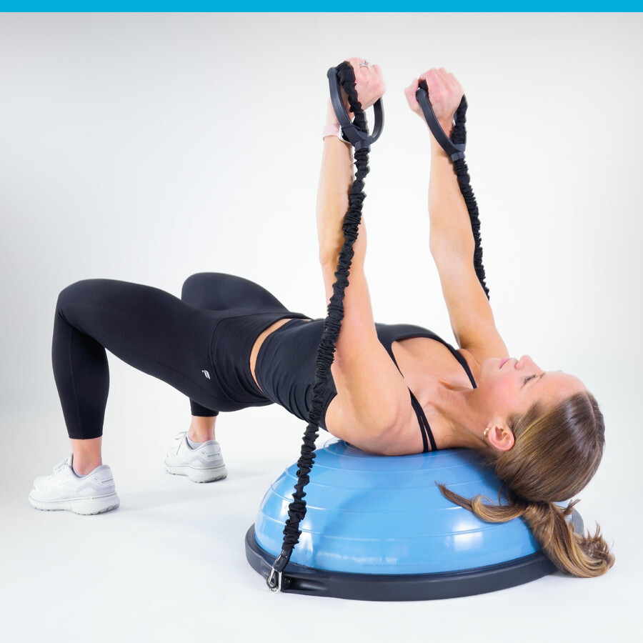 home balance trainer con fasce di resistenza