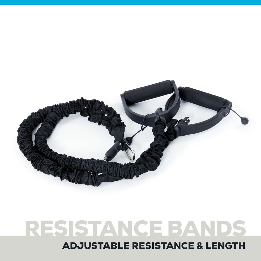 home balance trainer con fasce di resistenza